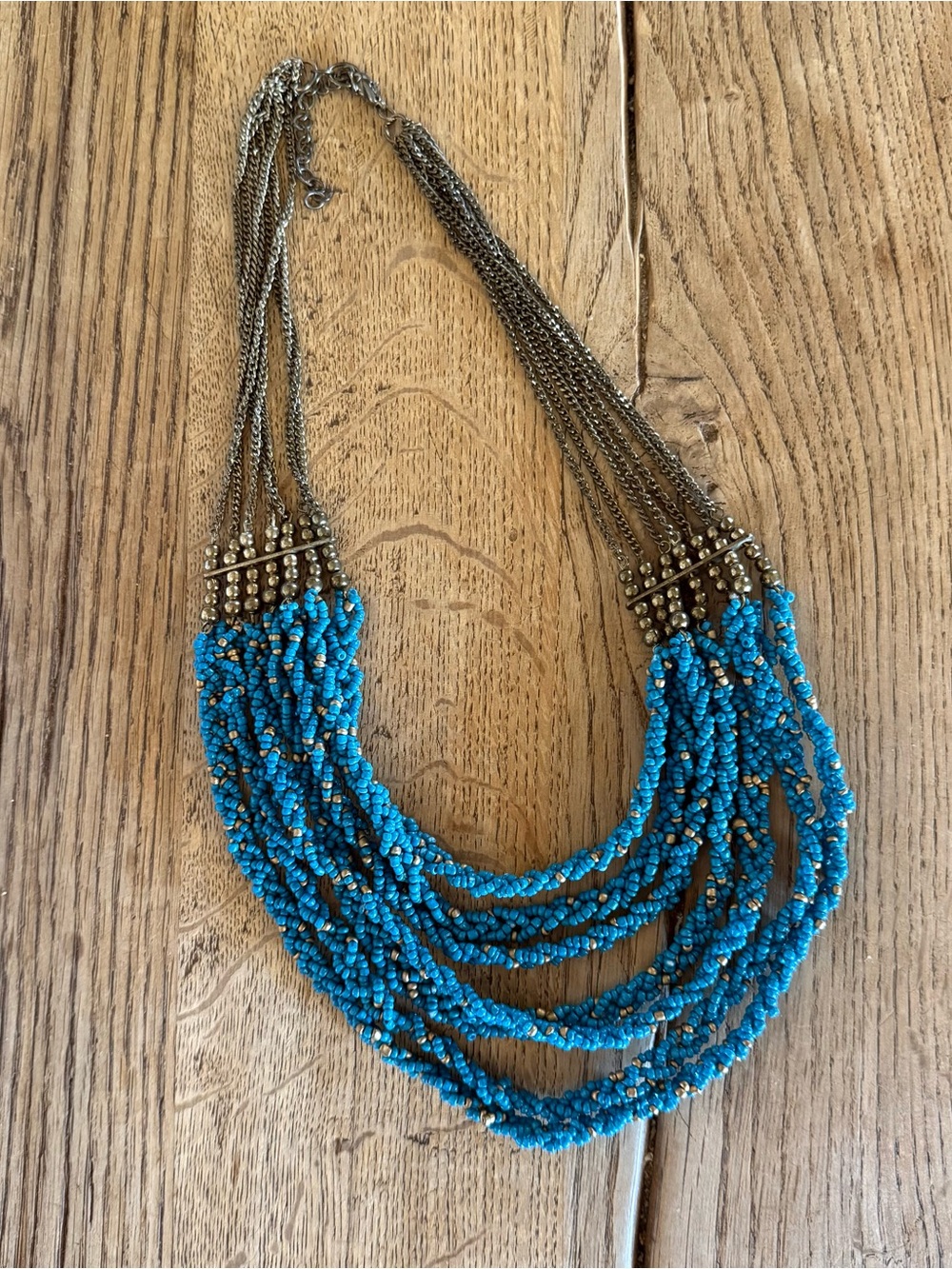 Turquoise Multi-Strand Beaded Necklace